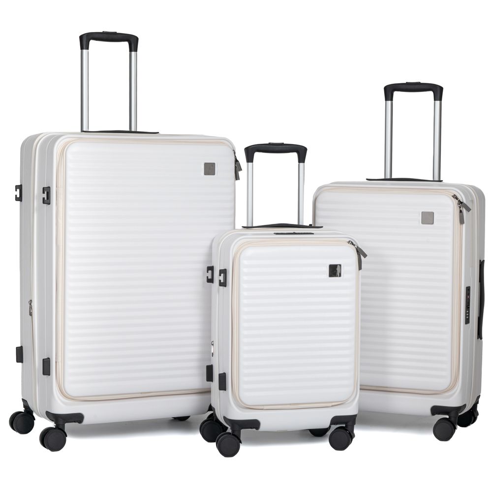 90250 ΣΕΤ 3 ΛΕΥΚΗ ΒΑΛΙΤΣΑ ΜΕ 4ΡΟΔΕΣ 50 61 71ΕΚ ΜΕ ΑΝΟΙΓΜΑ ΑΠΟ ΠΑΝΩ (PROMOTION)