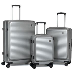 ΣΕΤ 3 ΣΚΟΥΡΟ ΑΣΗΜΙ ΒΑΛΙΤΣΑ ΜΕ 4ΡΟΔΕΣ 50 61 71ΕΚ ΜΕ ΑΝΟΙΓΜΑ ΑΠΟ ΠΑΝΩ (PROMOTION)