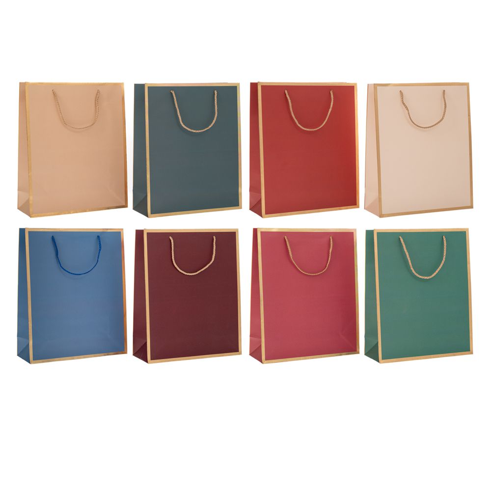 90262 ΧΑΡΤΙΝΗ ΣΑΚΟΥΛΑ 26Χ32Χ10ΕΚ 8 ΧΡΩΜΑΤΑ