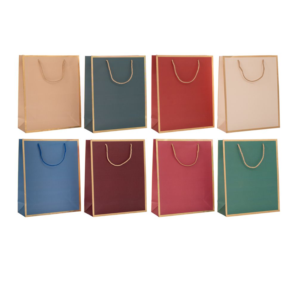 90263 ΧΑΡΤΙΝΗ ΣΑΚΟΥΛΑ 18Χ23Χ8ΕΚ 8 ΧΡΩΜΑΤΑ