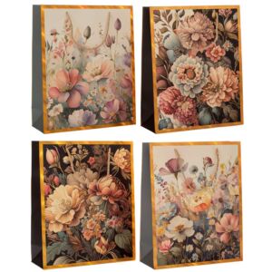 ΧΑΡΤΙΝΗ ΣΑΚΟΥΛΑ ΜΕ ΛΟΥΛΟΥΔΙΑ 31Χ42Χ12ΕΚ 4 ΣΧΕΔΙΑ