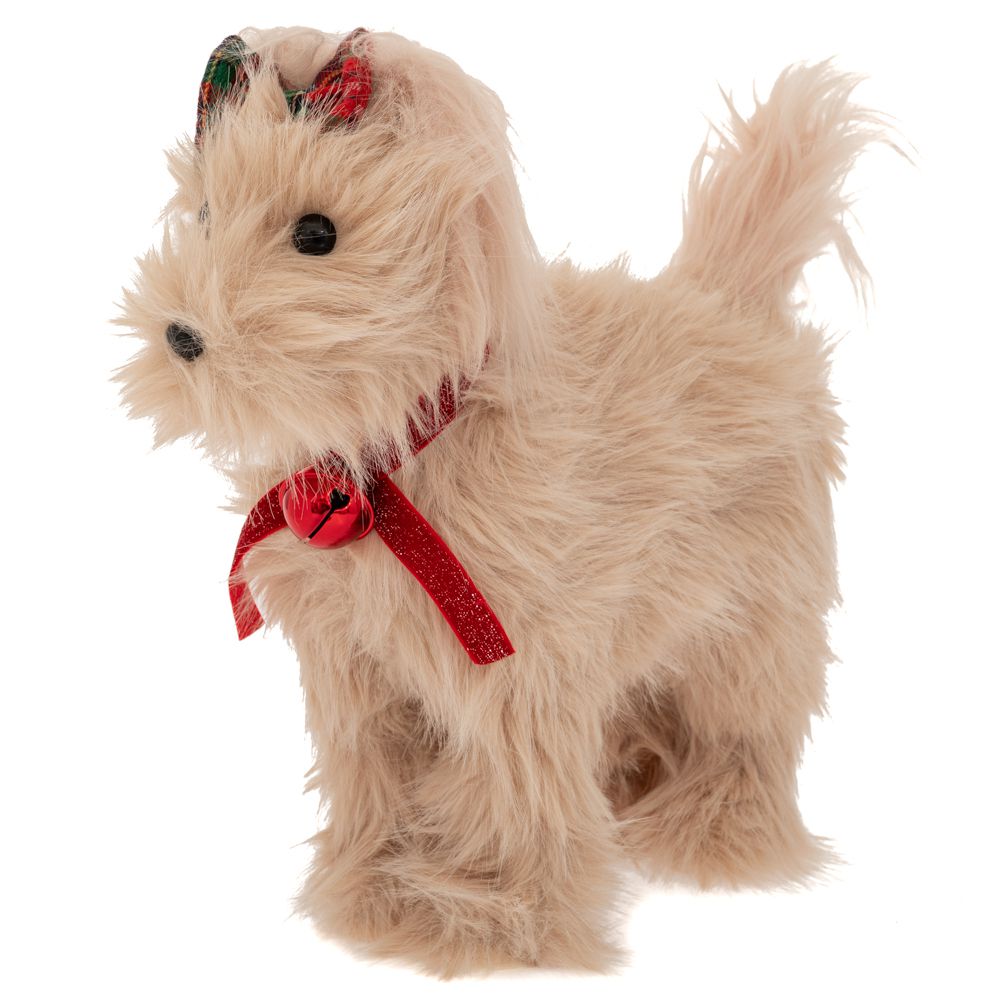 90326 ΜΠΕΖ ΥΦΑΣΜΑΤΙΝΟΣ ΣΚΥΛΟΣ ΜΕ ΚΟΚΚΙΝΟ ΠΕΡΙΛΑΙΜΙΟ ΚΑΙ ΚΑΡΟ ΦΙΟΓΚΑΚΙ ΣΤΑ ΜΑΛΛΙΑ 31Χ11Χ32ΕΚ