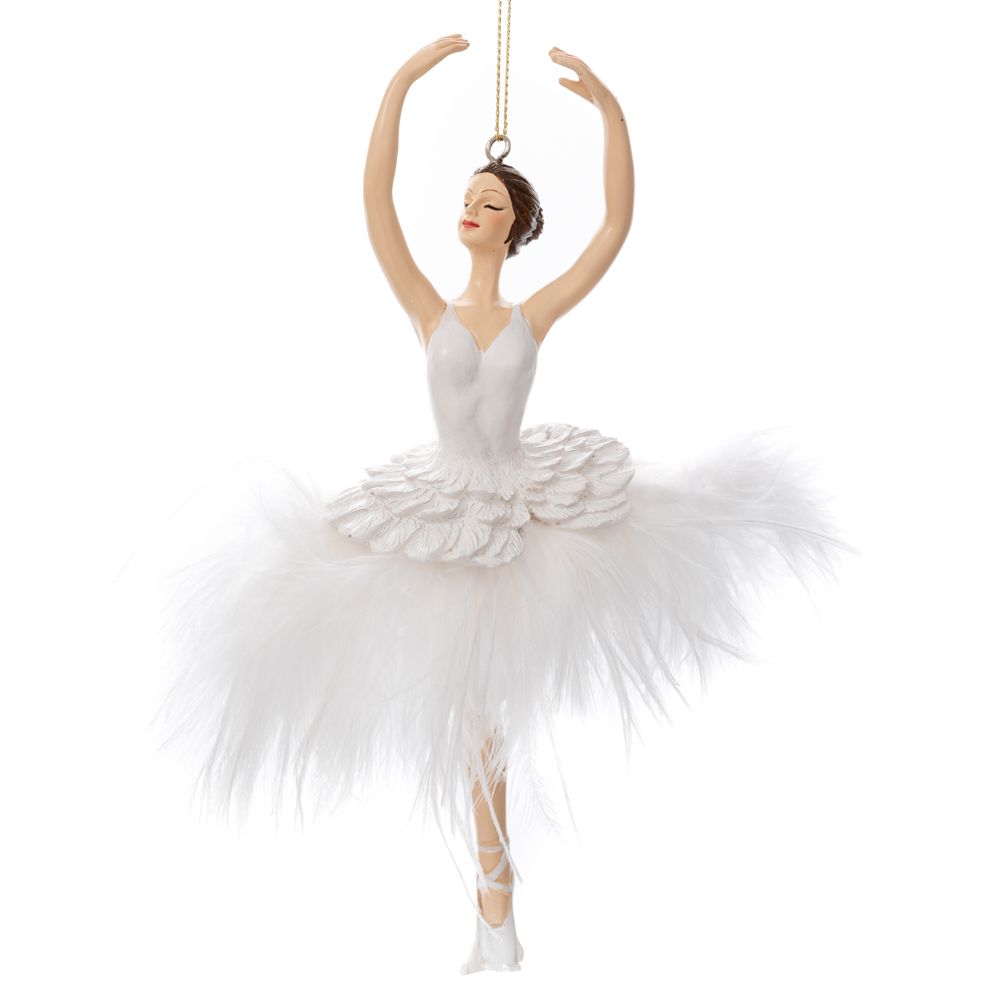 90356 ΛΕΥΚΗ ΠΟΛΥΡΕΖΙΝ ΜΠΑΛΑΡΙΝΑ ΜΕ ΠΟΥΠΟΥΛΑ ΚΡΕΜΑΣΤΟ ΣΤΟΛΙΔΙ 8