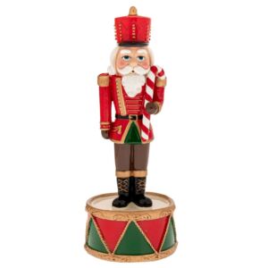 ΚΟΚΚΙΝΟΣ ΠΟΛΥΡΕΖΙΝ ΚΑΡΥΟΘΡΑΥΣΤΗΣ ΠΑΝΩ ΣΕ ΤΥΜΠΑΝΟ ΜΕ ΜΟΥΣΙΚΗ  ΚΑΙ ΚΙΝΗΣΗ 8Χ8Χ22ΕΚ