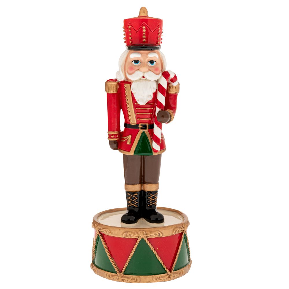 90507 ΚΟΚΚΙΝΟΣ ΠΟΛΥΡΕΖΙΝ ΚΑΡΥΟΘΡΑΥΣΤΗΣ ΠΑΝΩ ΣΕ ΤΥΜΠΑΝΟ ΜΕ ΜΟΥΣΙΚΗ ΚΑΙ ΚΙΝΗΣΗ 8Χ8Χ22ΕΚ