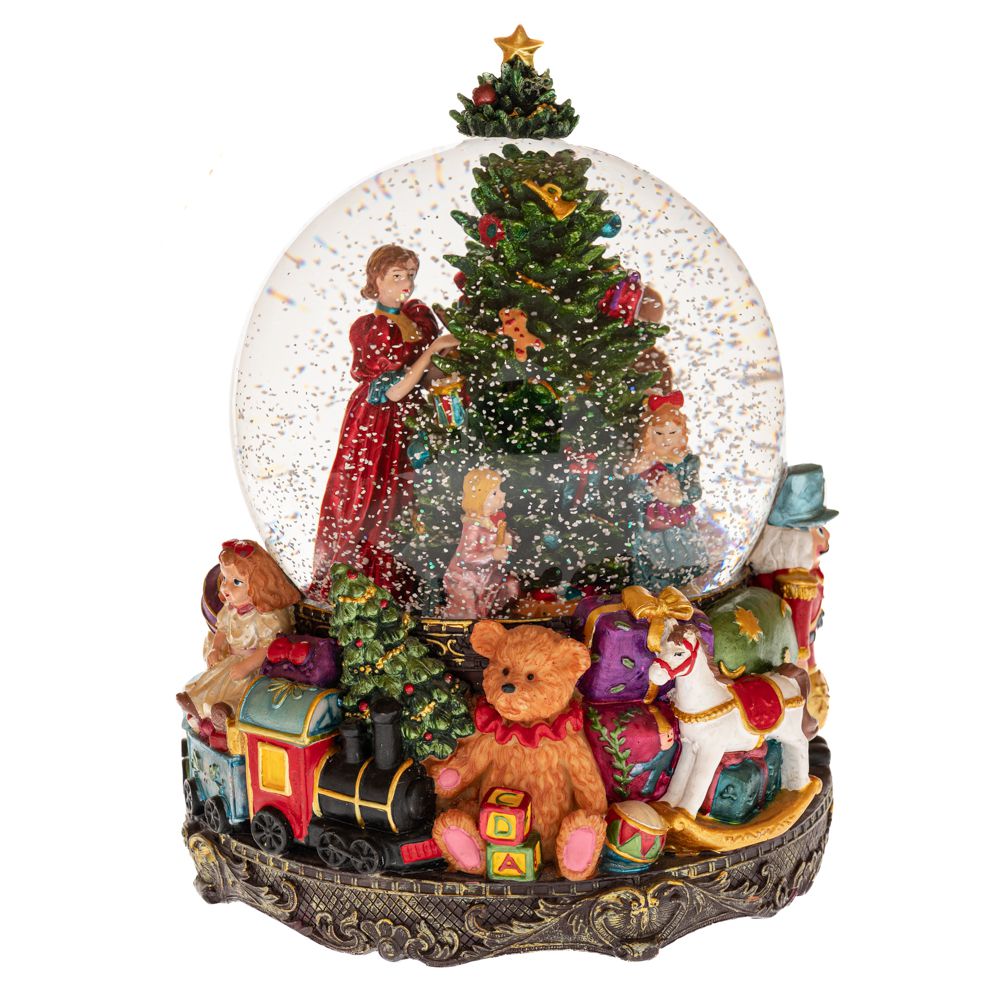 90520 ΠΟΛΥΡΕΖΙΝ ΚΟΥΡΔΙΣΤΗ ΝΕΡΟΜΠΑΛΑ ΜΕ ΧΡΙΣΤΟΥΓΕΝΝΙΑΤΙΚΟ ΣΚΗΝΙΚΟ ΚΑΙ ΜΟΥΣΙΚΗ Φ18Χ23ΕΚ