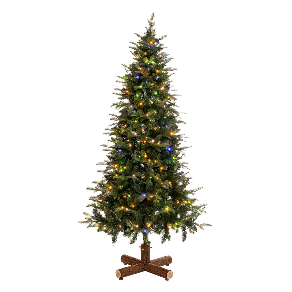 90527 ΔΕΝΔΡΟ PRE-LIT NOBLE FIR 180EK ΜΕ 250 RGB LED ΛΕΥΚΑ AND ΠΟΛΥΧΡΩΜΑ ΛΑΜΠΑΚΙΑ