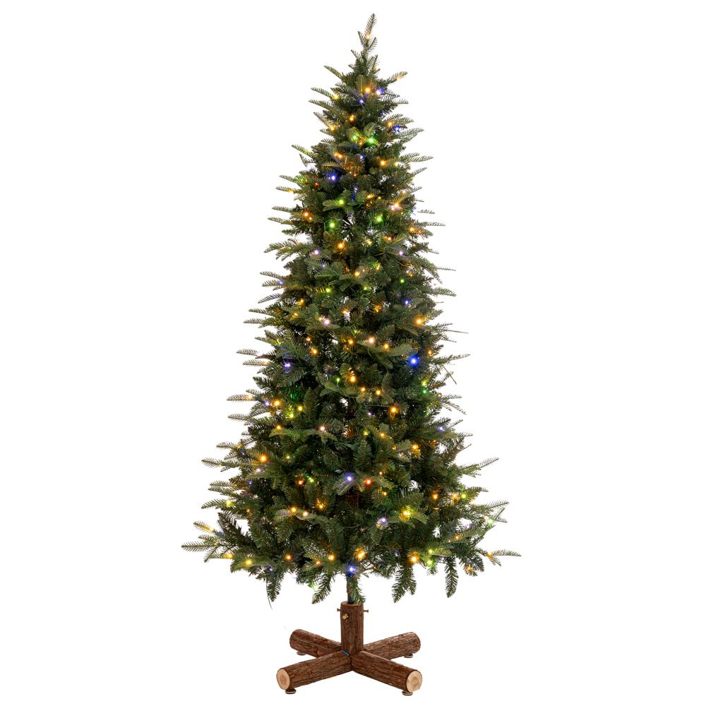 90528 ΔΕΝΔΡΟ PRE-LIT NOBLE FIR 210EK ΜΕ 400 RGB LED ΛΕΥΚΑ AND ΠΟΛΥΧΡΩΜΑ ΛΑΜΠΑΚΙΑ