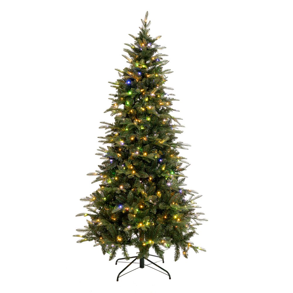 90529 ΔΕΝΔΡΟ PRE-LIT NOBLE FIR 240EK ΜΕ 500 RGB LED ΛΕΥΚΑ AND ΠΟΛΥΧΡΩΜΑ ΛΑΜΠΑΚΙΑ