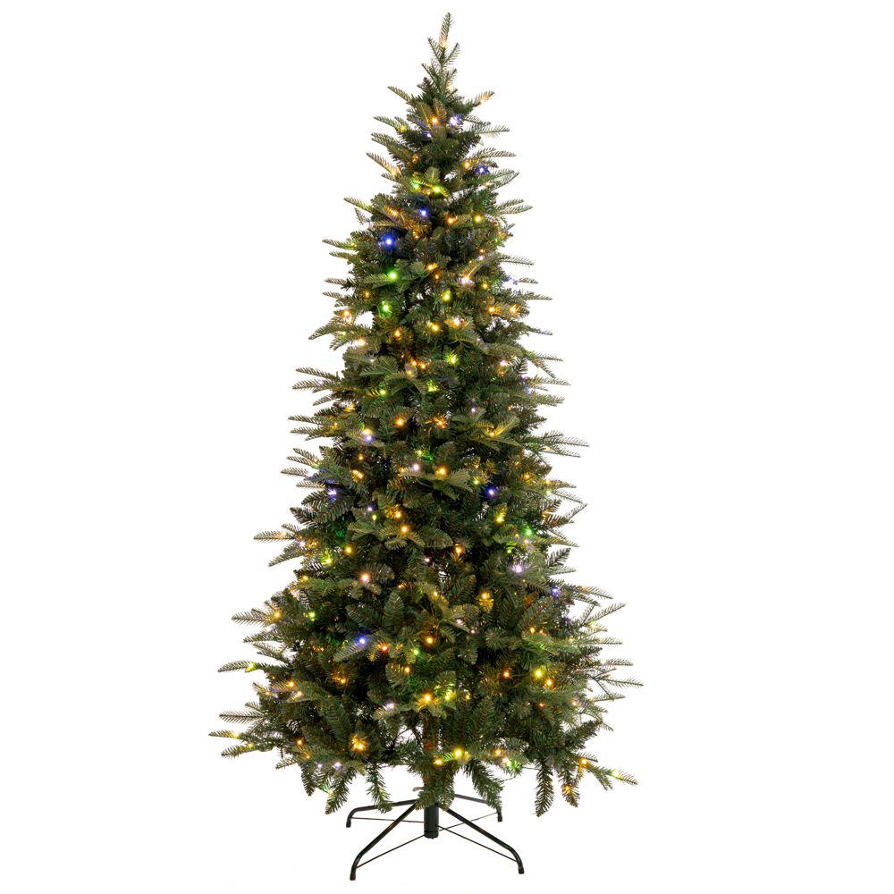 90530 ΔΕΝΔΡΟ PRE-LIT NOBLE FIR 270EK ΜΕ 600 LED ΛΕΥΚΑ AND ΠΟΛΥΧΡΩΜΑ ΛΑΜΠΑΚΙΑ