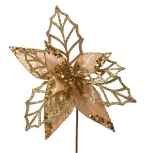 ΧΡΥΣΟ ΑΛΕΞΑΝΔΡΙΝΟ ΚΛΑΔΙ ΜΕ GLITTER Φ26Χ45ΕΚ