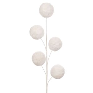 ΚΛΑΔΙ ΜΕ ΛΕΥΚΕΣ ΒΕΛΟΥΔΙΝΕΣ ΜΠΑΛΛΕΣ Χ5 75ΕΚ