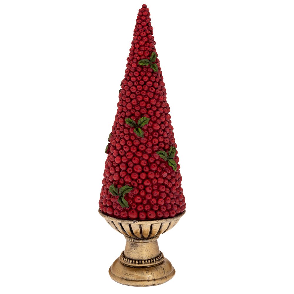 90721 ΚΟΚΚΙΝΟ ΠΟΛΥΡΕΖΙΝ ΔΕΝΤΡΑΚΙ ΣΕ ΧΡΥΣΗ ΒΑΣΗ 11Χ11Χ34ΕΚ