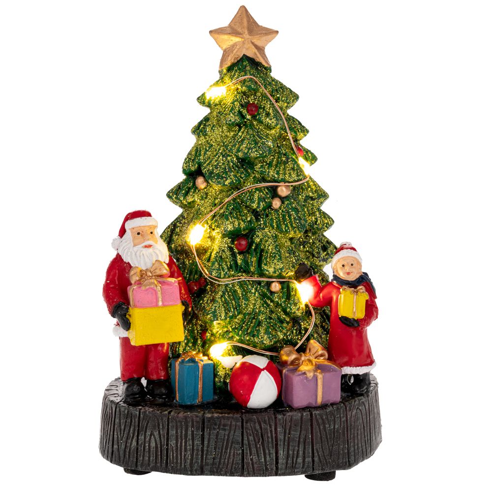 90738 ΦΩΤΙΖΟΜΕΝΟ ΔΕΝΤΡΟ ΜΕ ΔΩΡΑ ΚΑΙ ΑΓΙΟ ΒΑΣΙΛΗ 10Χ8Χ16ΕΚ ΜΠΑΤΑΡΙΑΣ