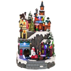 ΦΩΤΙΖΟΜΕΝΟ ΧΩΡΙΟ ΜΕ ΤΡΕΝΟ ΠΟΥ ΚΙΝΕΙΤΑΙ 22Χ22Χ35