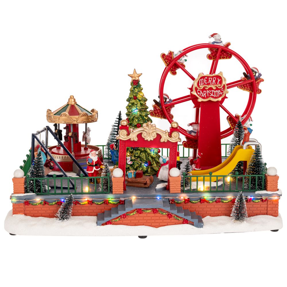 90753 ΦΩΤΙΖΟΜΕΝΟ ΛΟΥΝΑ ΠΑΡΚ ΜΕ ΚΑΡΟΥΖΕΛ ΚΑΙ ΡΟΔΑ AND ΚΙΝΗΣΗ 37Χ23Χ25ΕΚ ΡΕΥΜΑΤΟΣ