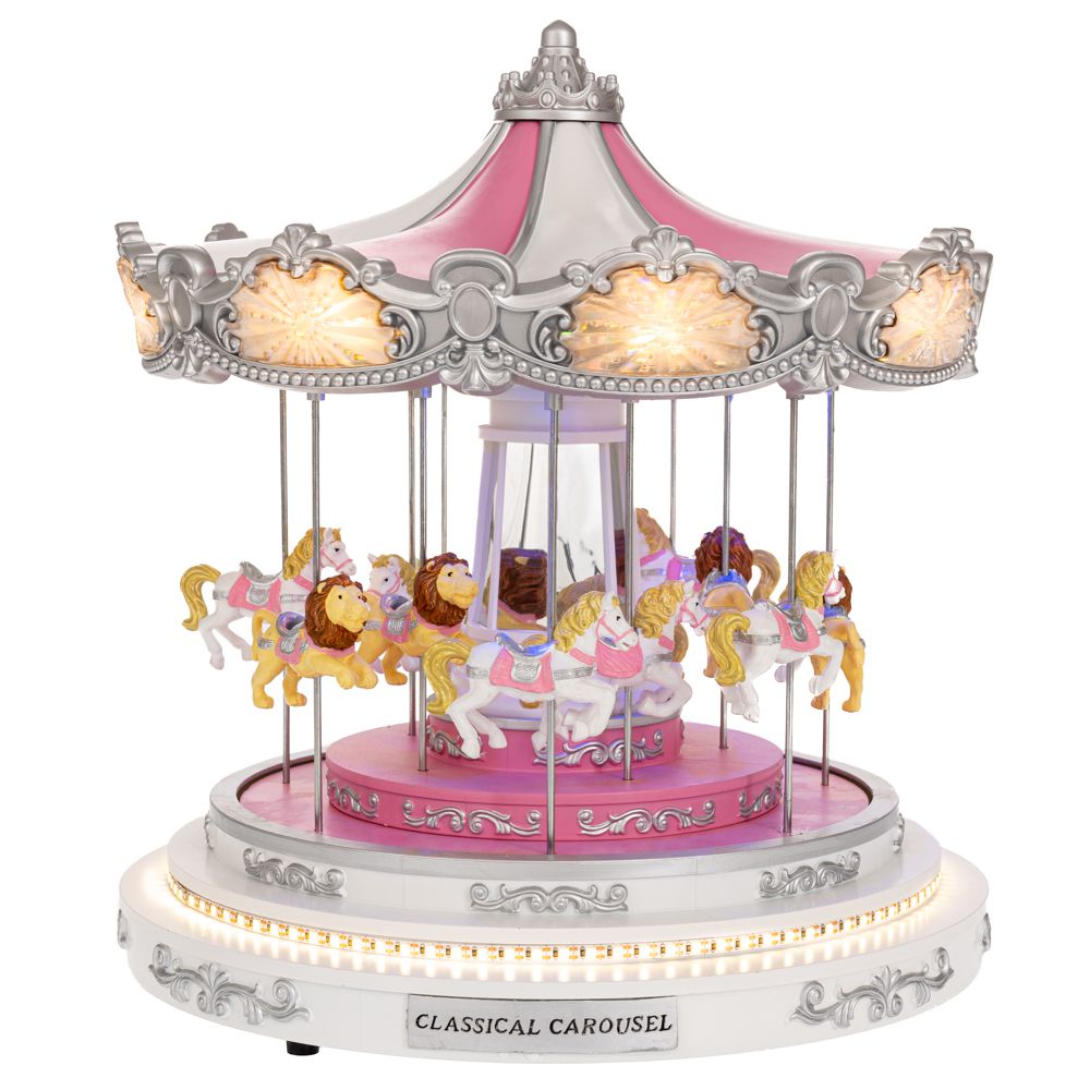 90759 ΡΟΖ ΠΟΛΥΡΕΖΙΝ ΚΑΡΟΥΖΕΛ ΜΕ ΦΩΣ ΚΑΙ ΚΙΝΗΣΗ 30Χ30Χ36ΕΚ ΡΕΥΜΑΤΟΣ