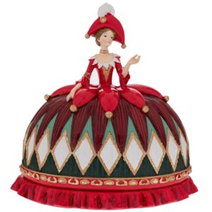 ΚΟΚΚΙΝΗ ΠΟΛΥΡΕΖΙΝ ΒΑΣΙΛΙΣΣΑ 26.5Χ17Χ26ΕΚ ΜΠΙΣΚΟΤΙΕΡΑ