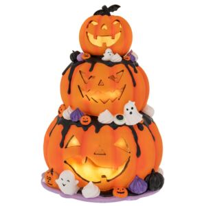 ΠΟΛΥΡΕΖΙΝ ΚΟΛΟΚΥΘΑ ΜΕ ΠΕΡΙΣΤΡΟΦΗ ΜΟΥΣΙΚΗ ΚΑΙ LED 30X31X42EK HALLOWEEN ΜΠΑΤΑΡΙΑΣ