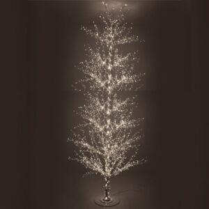 ΛΕΥΚΟ ΦΩΤΙΖΟΜΕΝΟ ΔΕΝΤΡΟ 380ΕΚ ΜΕ 2080 LED ΛΑΜΠΑΚΙΑ ΘΕΡΜΟ ΛΕΥΚΟ ΣΕ ΛΕΥΚΗ ΜΕΤΑΛΛΙΚΗ ΒΑΣΗ