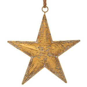 ΧΡΥΣΟ ΜΕΤΑΛΛΙΚΟ ΚΡΕΜΑΣΤΟ ΑΣΤΕΡΙ ΣΤΟΛΙΔΙ 33.5Χ6.5Χ35.5ΕΚ