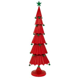 ΚΟΚΚΙΝΟ ΜΕΤΑΛΛΙΚΟ ΔΕΝΤΡΟ ΜΕ ΒΑΣΗ 28.5Χ28.5Χ96.5