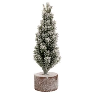 ΧΙΟΝΙΣΜΕΝΟ ΠΡΑΣΙΝΟ ΔΕΝΤΡΑΚΙ ΣΕ ΞΥΛΙΝΗ ΒΑΣΗ 18ΕΚ