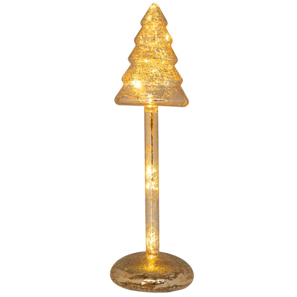 90880 ΧΡΥΣΟ ΑΝΤΙΚΕ ΓΥΑΛΙΝΟ ΔΕΝΤΡΑΚΙ ΜΕ LED ΦΩΣ Φ9Χ30ΕΚ