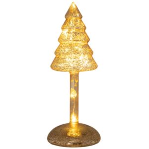 ΧΡΥΣΟ ΑΝΤΙΚΕ ΓΥΑΛΙΝΟ ΔΕΝΤΡΑΚΙ ΜΕ LED ΦΩΣ Φ9Χ23