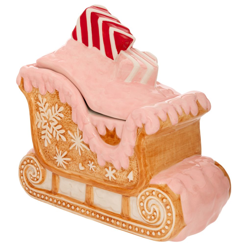 90940 GINGERBREAD ΚΕΡΑΜΙΚΗ ΜΠΙΣΚΟΤΙΕΡΑ ΣΕ ΣΧΗΜΑ ΕΛΚΗΘΡΟ 25Χ13Χ24ΕΚ