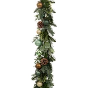 ΠΡΑΣΙΝΗ ΓΙΡΛΑΝΤΑ ΜΕ ΚΟΥΚΟΥΝΑΡΙΑ ΚΑΙ ΜΠΑΛΕΣ 180ΕΚ