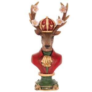 ΚΟΚΚΙΝΗ ΠΡΟΤΟΜΗ ΕΛΑΦΙΟΥ ΜΕ ΛΟΥΛΟΥΔΙΑ ΣΤΑ ΚΕΡΑΤΑ 16Χ11Χ34ΕΚ