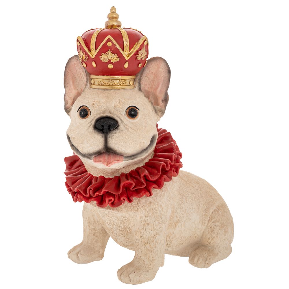 91107 ΛΕΥΚΟΣ ΠΟΛΥΡΕΖΙΝ ΚΑΘΙΣΤΟΣ ΣΚΥΛΟΣ ΜΕ ΚΟΚΚΙΝΟ ΣΤΕΜΜΑ 23Χ13