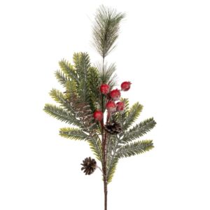 ΠΡΑΣΙΝΟ ΠΑΓΩΜΕΝΟ ΚΛΑΔΙ ΜΕ BERRIES ΚΑΙ ΚΟΥΚΟΥΝΑΡΙΑ 72ΕΚ