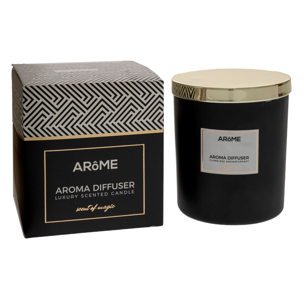 91551 ΜΑΥΡΟ ΑΡΩΜΑΤΙΚΟ ΚΕΡΙ ΜΕ ΧΡΥΣΟ ΚΑΠΑΚΙ 200gr ΣΕ ΣΥΣΚΕΥΑΣΙΑ ΠΟΛΥΤΕΛΕΙΑΣ