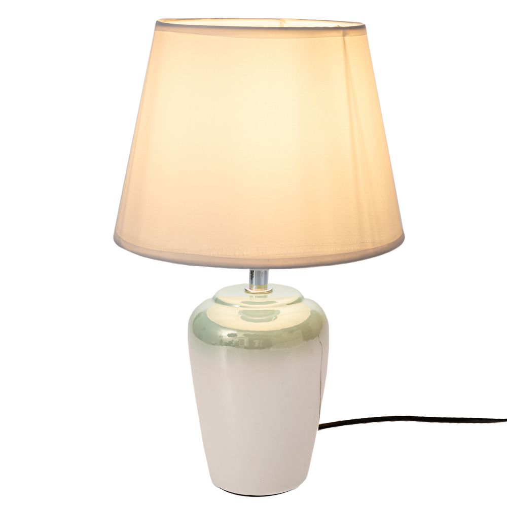 91562 ΙΡΙΔΙΖΟΝ ΚΡΕΜ ΚΕΡΑΜΙΚΟ ΛΑΜΠΑΤΕΡ ΜΕ ΛΕΥΚΟ ΚΑΠΕΛΟ Φ20Χ32ΕΚ