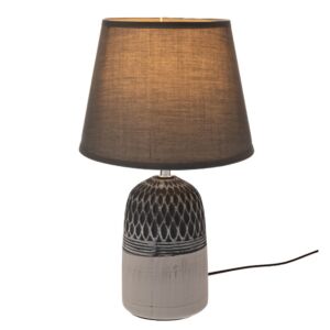 ΔΙΧΡΩΜΟ ΓΚΡΙ ΚΕΡΑΜΙΚΟ ΛΑΜΠΑΤΕΡ ΜΕ ΓΚΡΙ ΚΑΠΕΛΟ Φ20Χ32