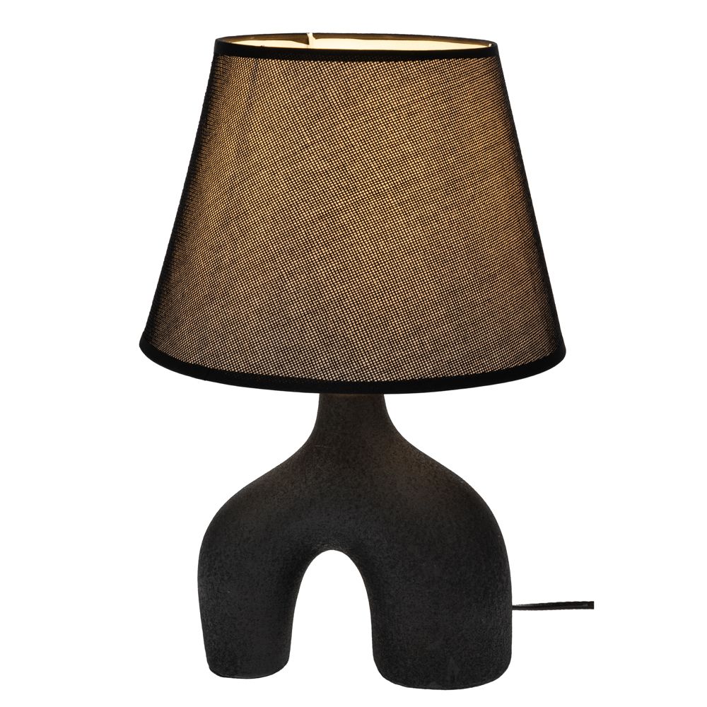 91567 ΜΑΥΡΟ ΚΕΡΑΜΙΚΟ ΛΑΜΠΑΤΕΡ ΜΕ ΜΑΥΡΟ ΚΑΠΕΛΟ 38