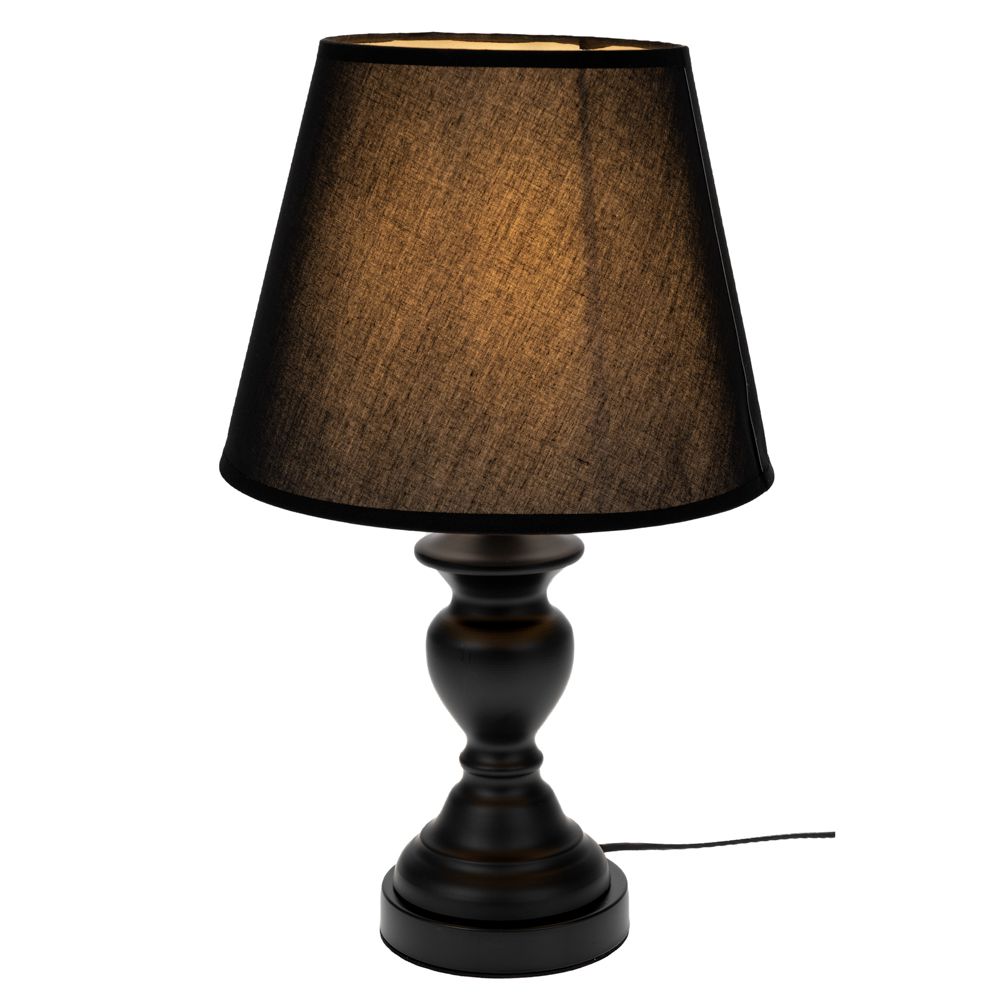 91573 ΜΑΥΡΟ ΜΕΤΑΛΛΙΚΟ ΛΑΜΠΑΤΕΡ ΜΕ ΜΑΥΡΟ ΚΑΠΕΛΟ 41ΕΚ