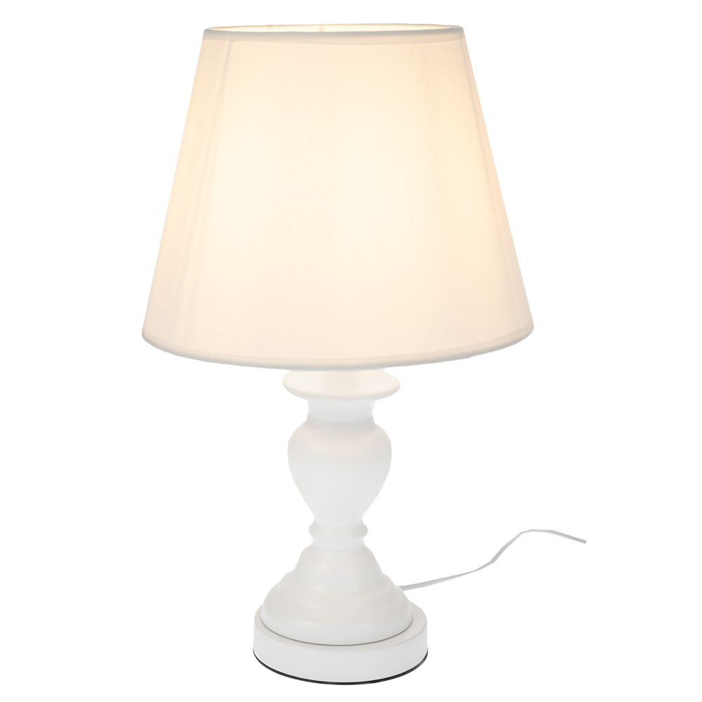 91574 ΛΕΥΚΟ ΜΕΤΑΛΛΙΚΟ ΛΑΜΠΑΤΕΡ ΜΕ ΛΕΥΚΟ ΚΑΠΕΛΟ 41ΕΚ