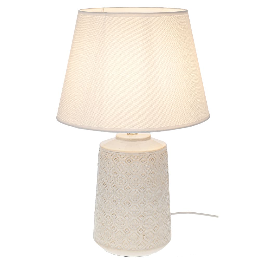 91581 ΚΡΕΜ ΚΕΡΑΜΙΚΟ ΛΑΜΠΑΤΕΡ ΜΕ ΚΡΕΜ ΚΑΠΕΛΟ 60ΕΚ