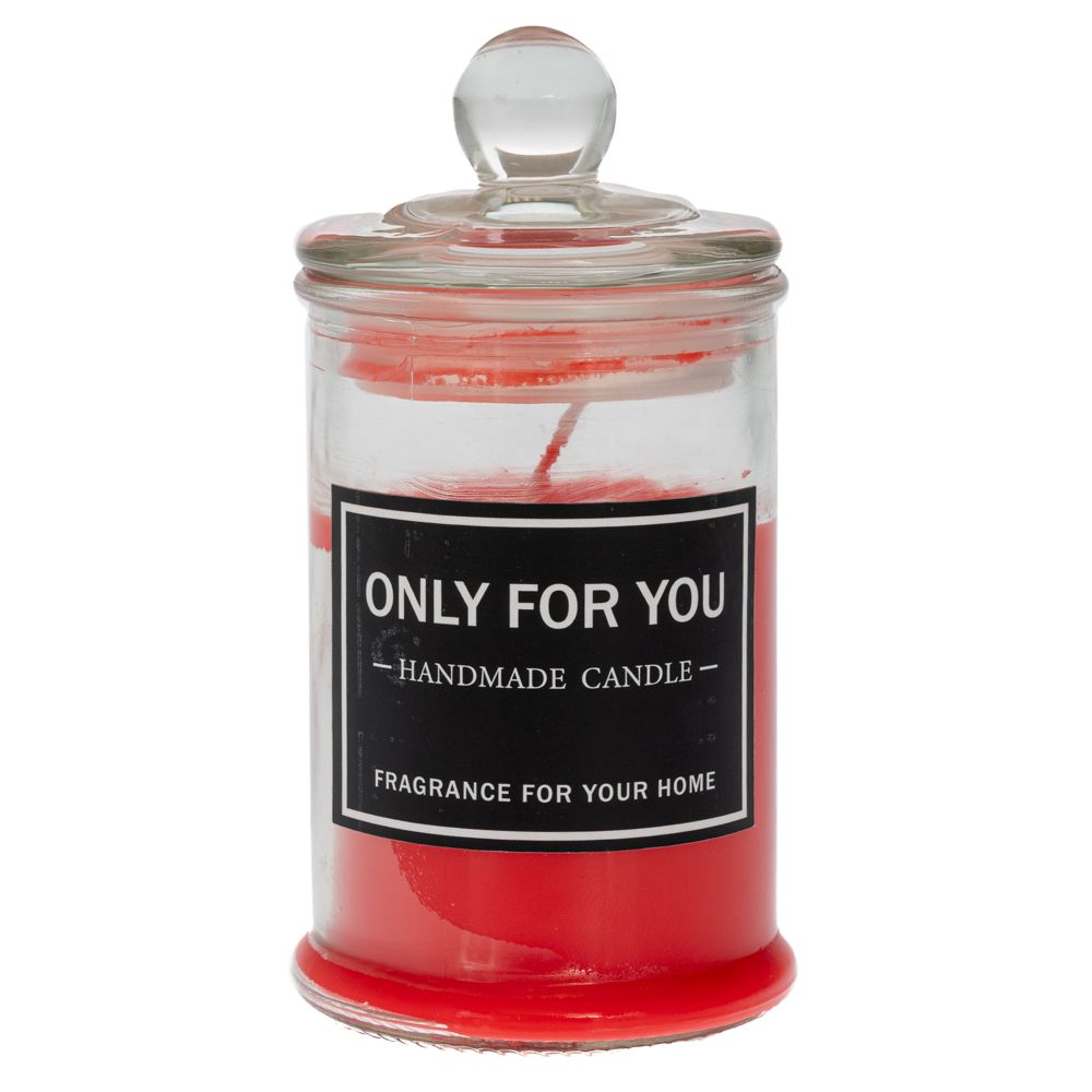 91593 ΚΟΚΚΙΝΟ ΚΕΡΙ ΣΕ ΔΙΑΦΑΝΟ ΒΑΖΑΚΙ ΜΕ ΚΑΠΑΚΙ 6Χ12ΕΚ