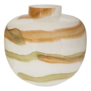 ΚΡΕΜ ΛΑΔΙ ΡΙΓΕ ΓΥΑΛΙΝΟ ΒΑΖΟ Φ25Χ25ΕΚ