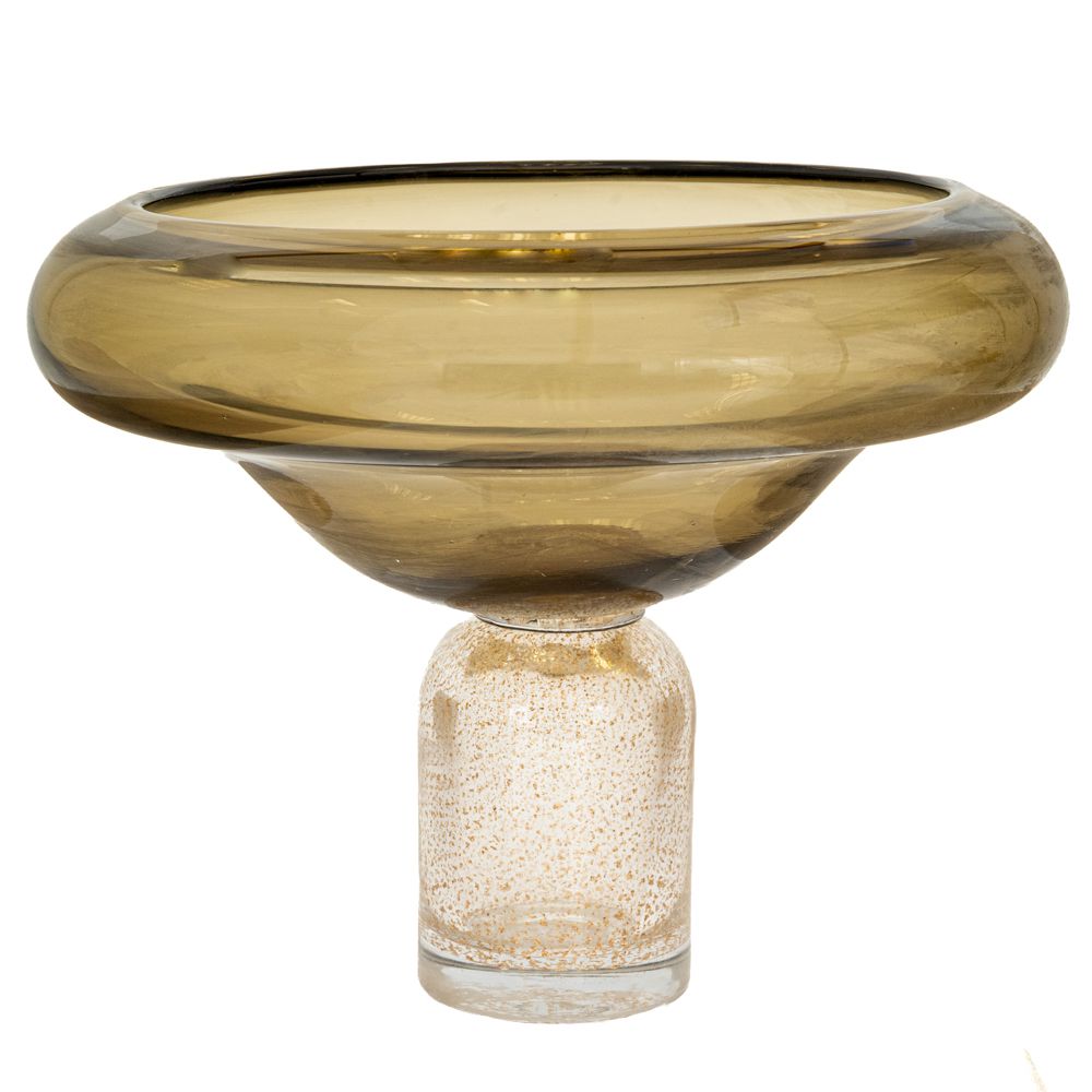 91637 ΧΑΚΙ ΓΥΑΛΙΝΟ ΒΑΖΟ ΜΕ ΜΕΛΙ ΒΑΣΗ Φ37Χ28ΕΚ