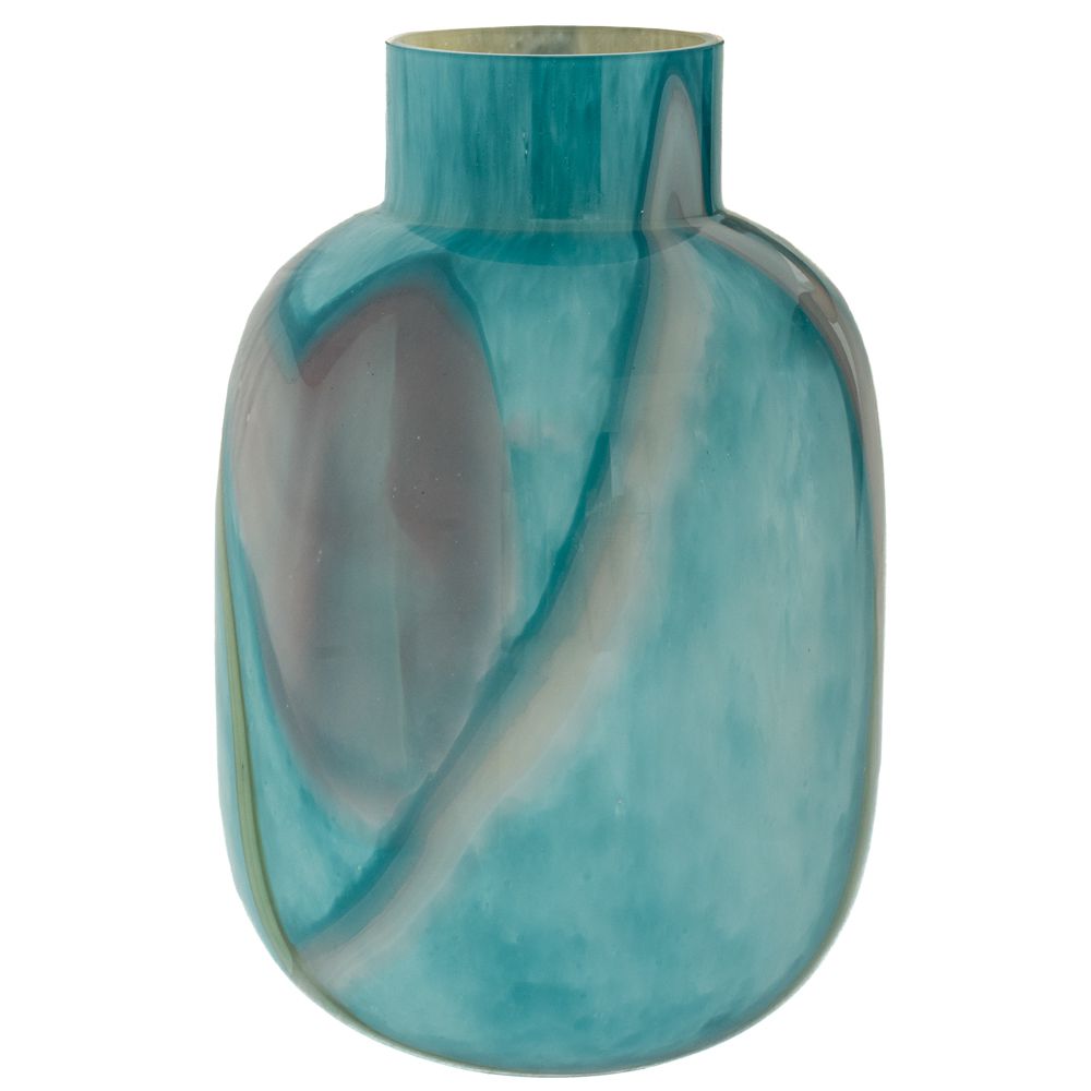 91645 ΠΟΛΥΧΡΩΜΟ ΓΥΑΛΙΝΟ ΒΑΖΟ Φ20Χ30ΕΚ