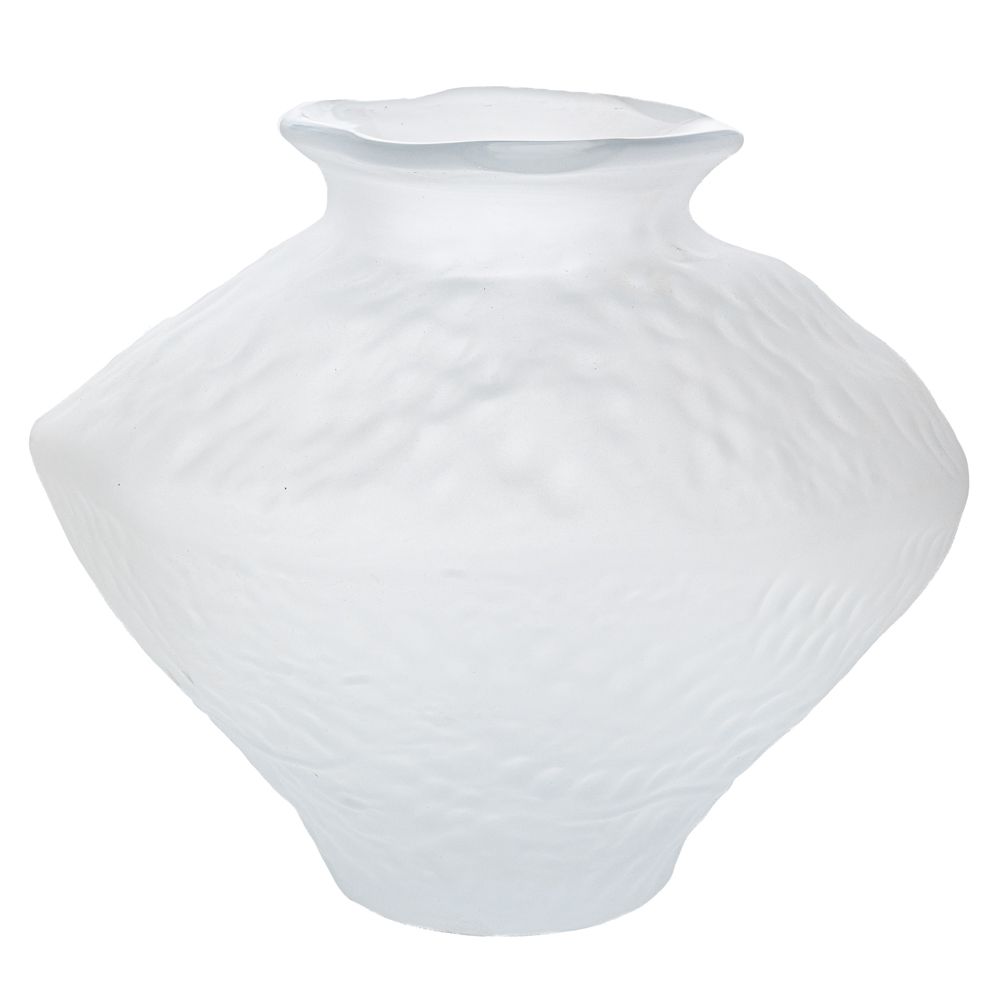 91649 ΛΕΥΚΟ ΜΑΤ ΓΥΑΛΙΝΟ ΒΑΖΟ Φ30Χ25ΕΚ