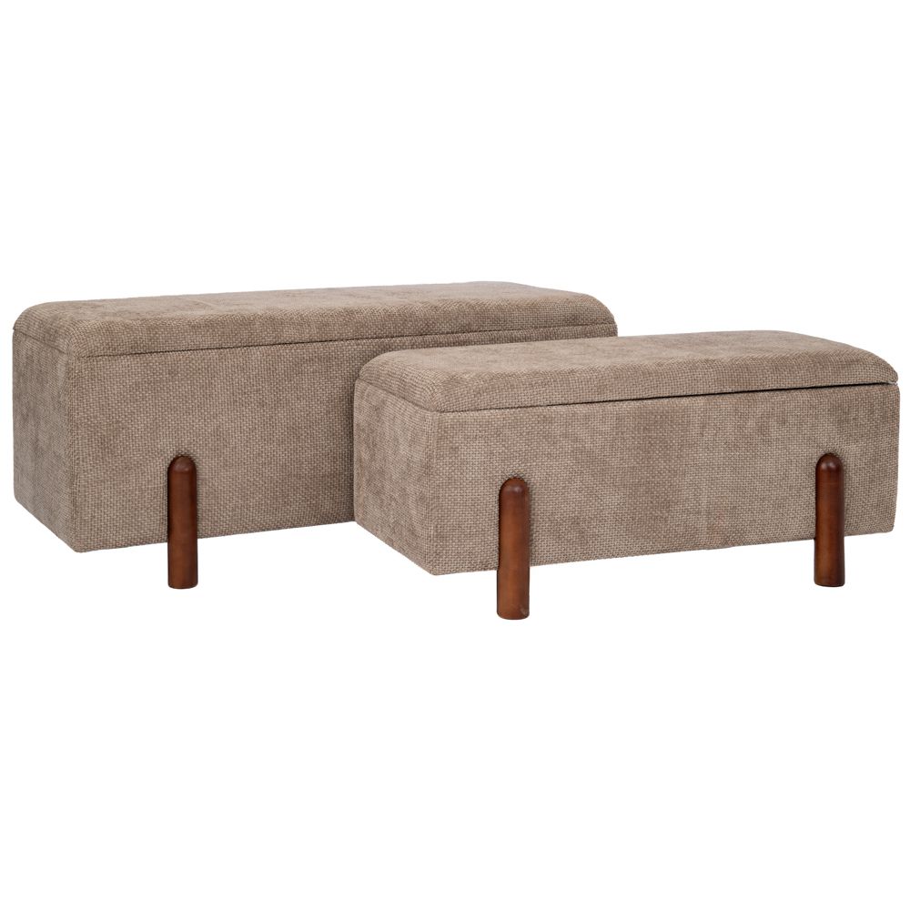 91656 ΣΕΤ 2 ELEPHANT ΣΚΑΜΠΟ-ΜΠΑΟΥΛΟ ΜΑΚΡΟΣΤΕΝΟ ΜΕ ΞΥΛΙΝΑ ΠΟΔΙΑ 110Χ43Χ46ΕΚ 90Χ37Χ40ΕΚ