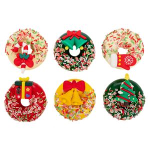 ΜΑΓΝΗΤΑΚΙ DONUTS ΜΕ ΧΡΙΣΤΟΥΓΕΝΝΙΑΤΙΚΕΣ ΦΙΓΟΥΡΕΣ Φ8ΕΚ 6 ΣΧΕΔΙΑ