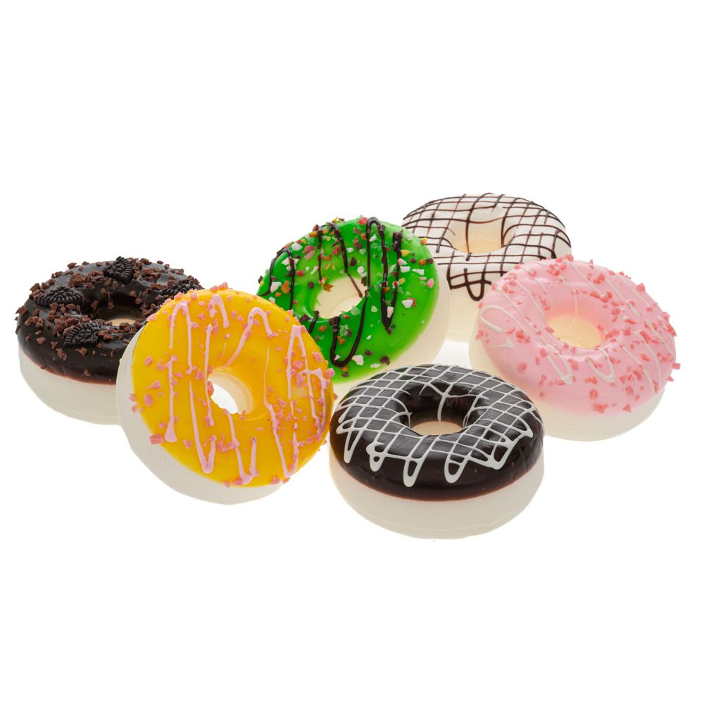 91795 ΜΑΓΝΗΤΑΚΙ DONUTS Φ9ΕΚ 6 ΧΡΩΜΑΤΑ