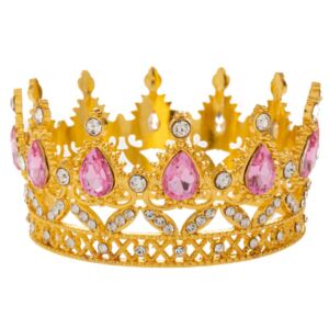 ΧΡΥΣΗ ΜΕΤΑΛΛΙΚΗ ΚΟΡΩΝΑ ΜΕ ΡΟΖ ΠΕΤΡΕΣ Φ9Χ4